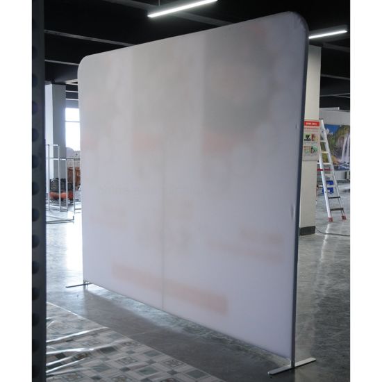 10FT diritta Pubblicità in tessuto in tensione Photo Booth Sfondo Display Stand